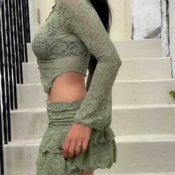 Fairy Grunge Rhinestone Two Piece Set Halloween Costume / Spring - Summer Outfit - Picture 5 of 6